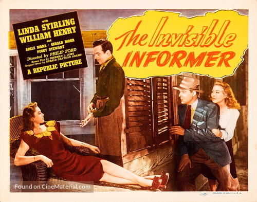 The Invisible Informer - Movie Poster