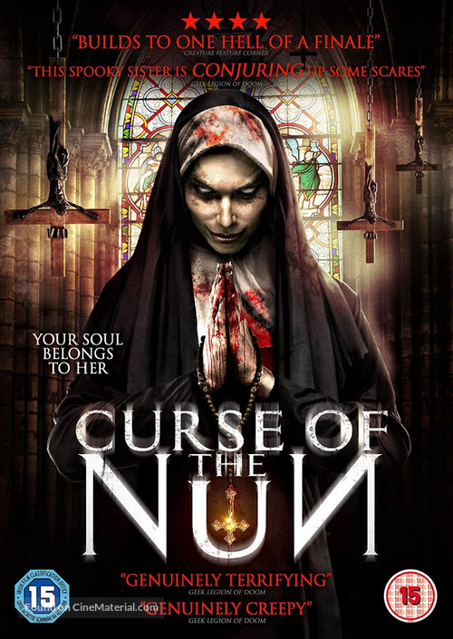 Curse of the Nun - British DVD movie cover