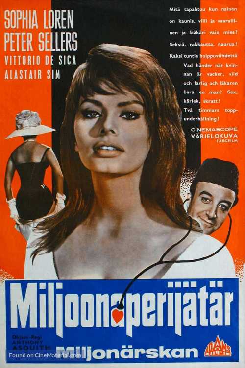 The Millionairess - Finnish Movie Poster