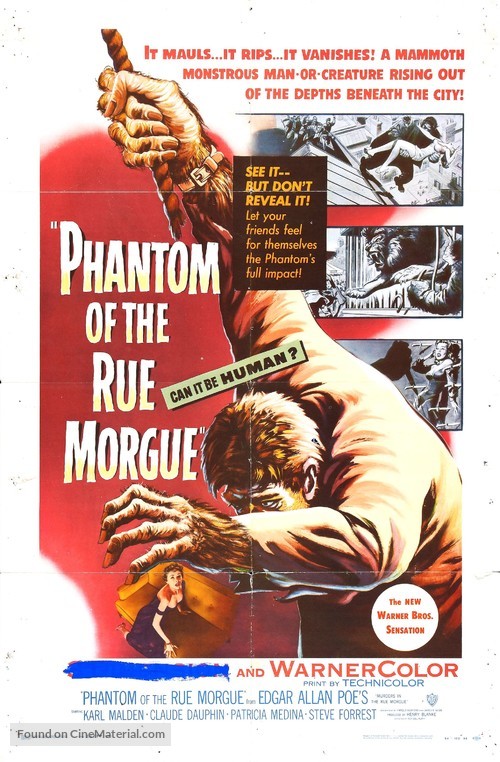 Phantom of the Rue Morgue - Movie Poster