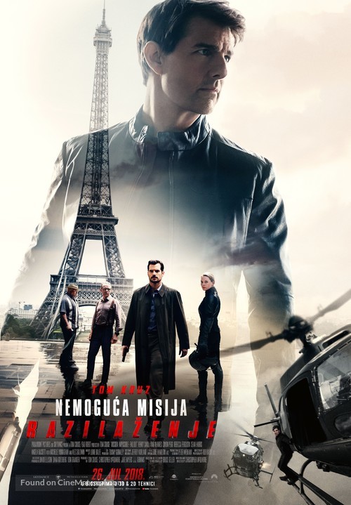 Mission: Impossible - Fallout - Serbian Movie Poster