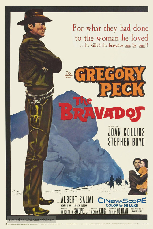 The Bravados - Theatrical movie poster