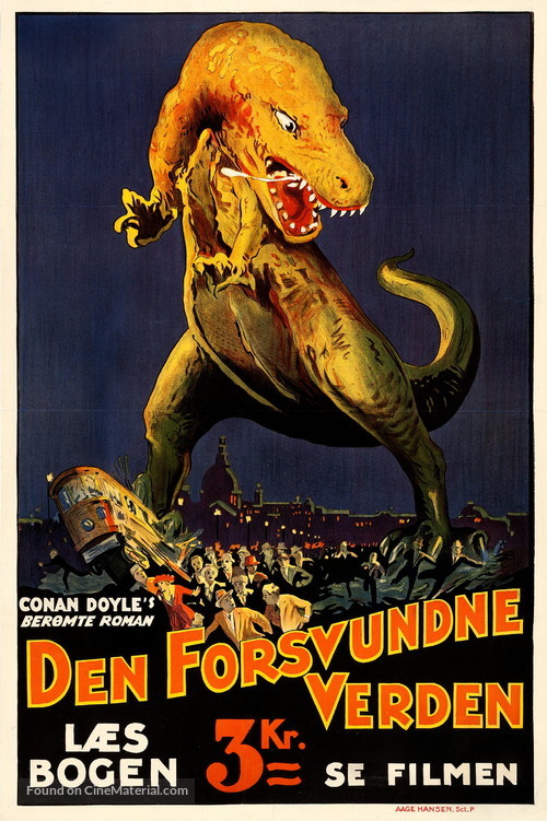 The Lost World - Danish Movie Poster