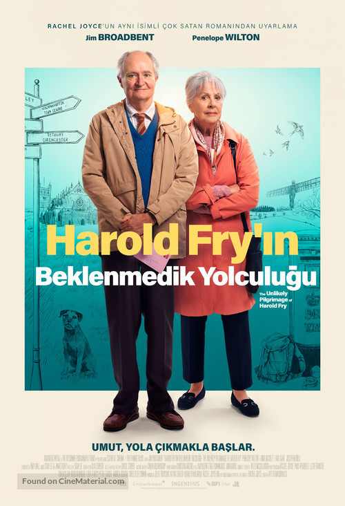 The Unlikely Pilgrimage of Harold Fry - Turkish Movie Poster