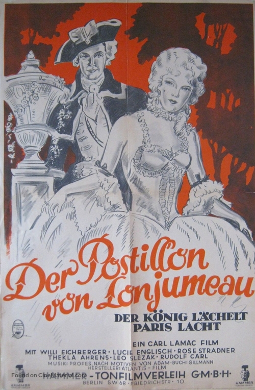 Der K&ouml;nig l&auml;chelt - Paris lacht - German Movie Poster
