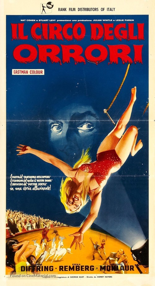 Circus of Horrors - Italian Movie Poster