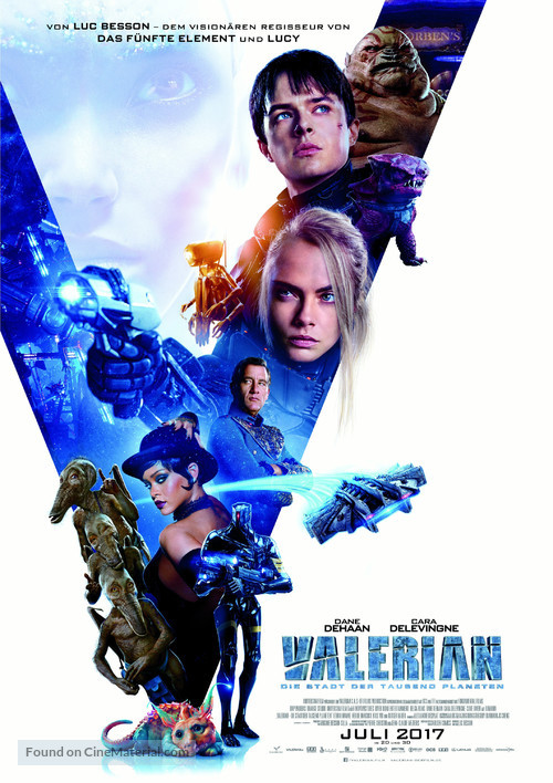 Valerian and the City of a Thousand Planets - German Movie Poster