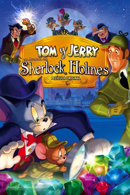 Tom and Jerry Meet Sherlock Holmes - Mexican DVD movie cover