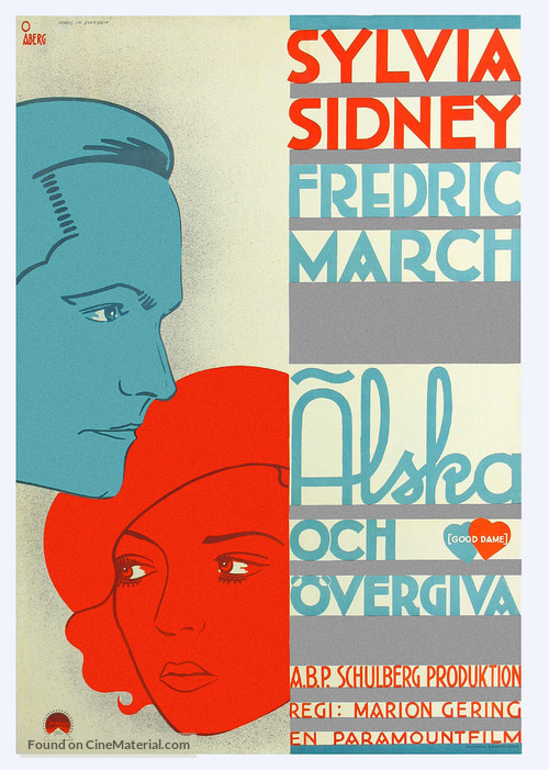 Good Dame - Swedish Movie Poster