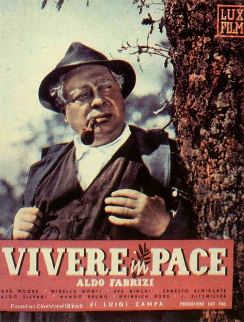 Vivere in pace - Italian Movie Poster
