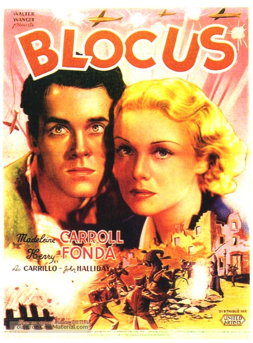 Blockade - Belgian Movie Poster