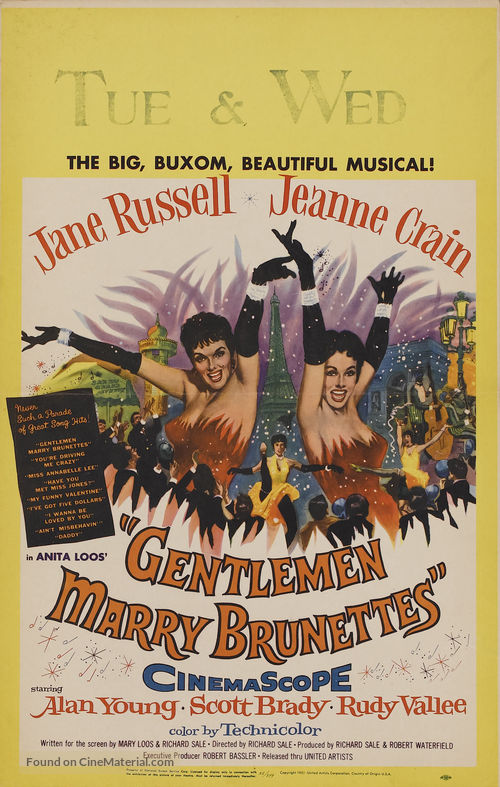 Gentlemen Marry Brunettes - Movie Poster