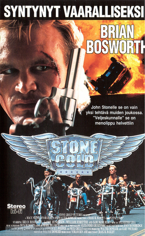 Stone Cold - Finnish VHS movie cover