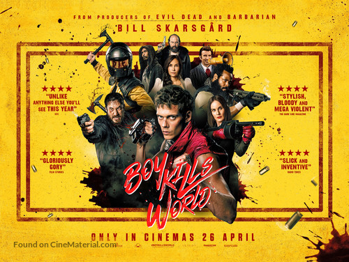 Boy Kills World - British Movie Poster