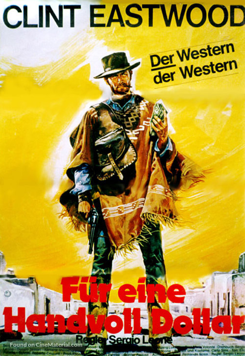 Per un pugno di dollari - German Movie Poster