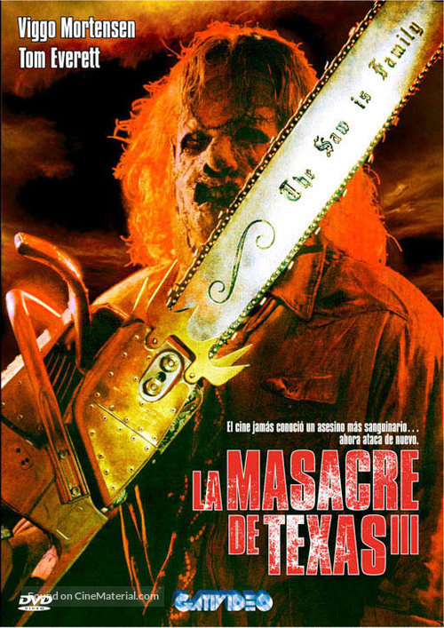 Leatherface: Texas Chainsaw Massacre III - Argentinian DVD movie cover