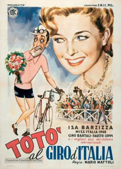 Tot&ograve; al giro d&#039;Italia - Italian Movie Poster