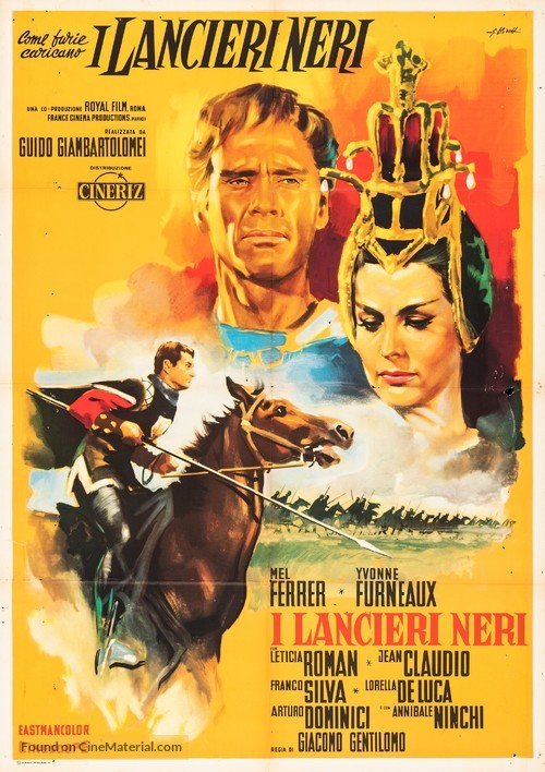 I lancieri neri - Italian Movie Poster