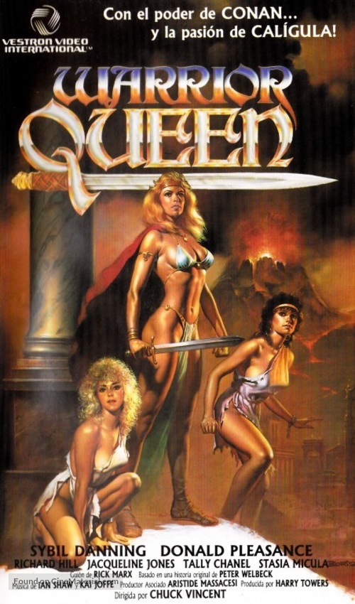 Warrior Queen - Spanish VHS movie cover