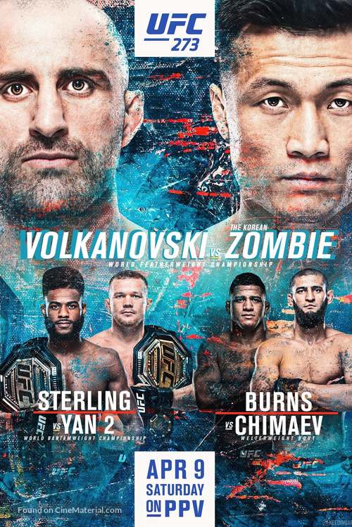 UFC 273: Volkanovski vs the Korean Zombie - Movie Poster