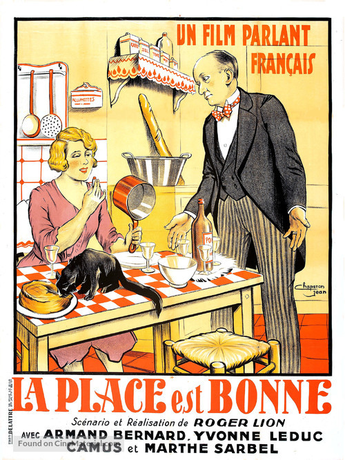 La place est bonne! - French Movie Poster