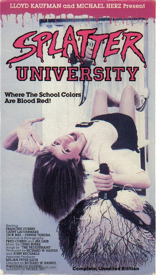 Splatter University - Movie Cover