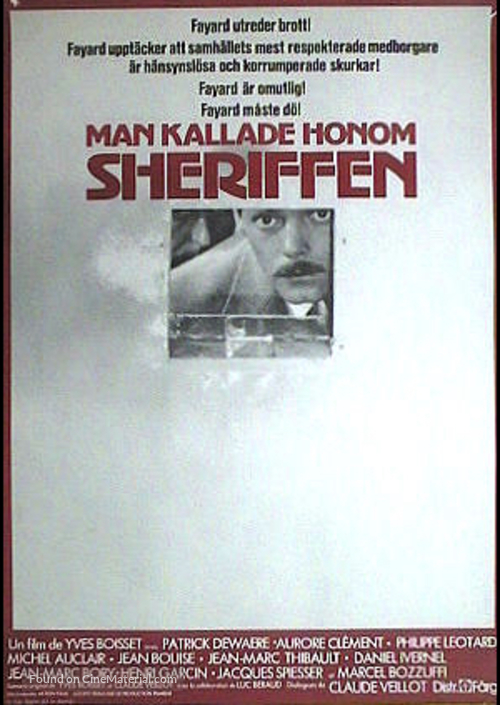 Le juge Fayard dit Le Sh&eacute;riff - Swedish Movie Poster