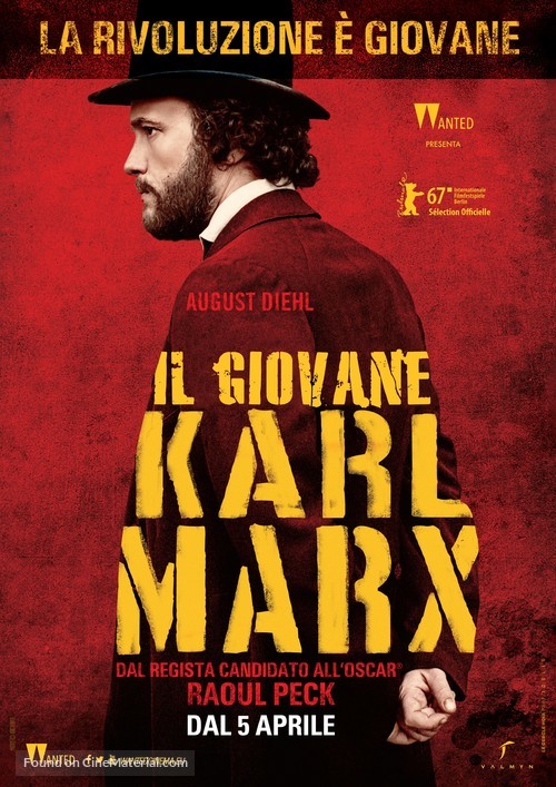 Le jeune Karl Marx - Italian Movie Poster