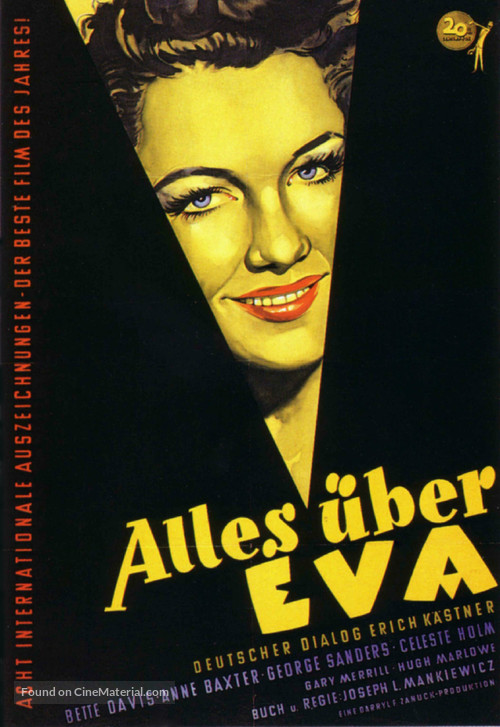 All About Eve - German Movie Poster