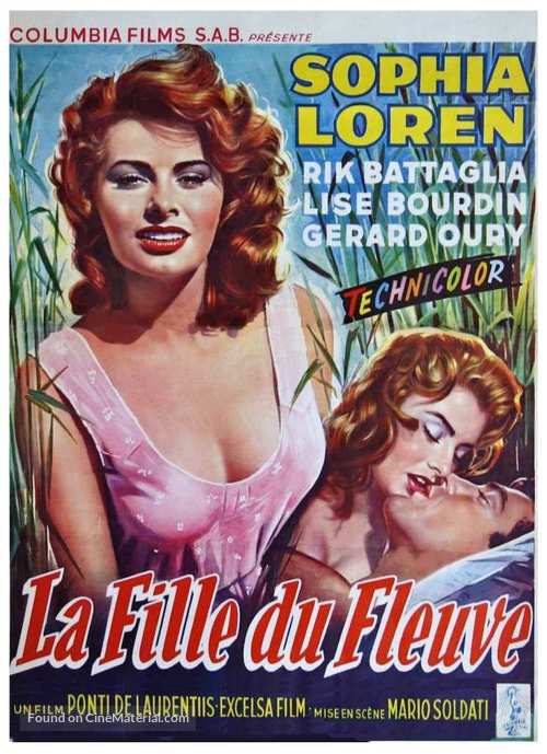 La donna del fiume - Belgian Movie Poster