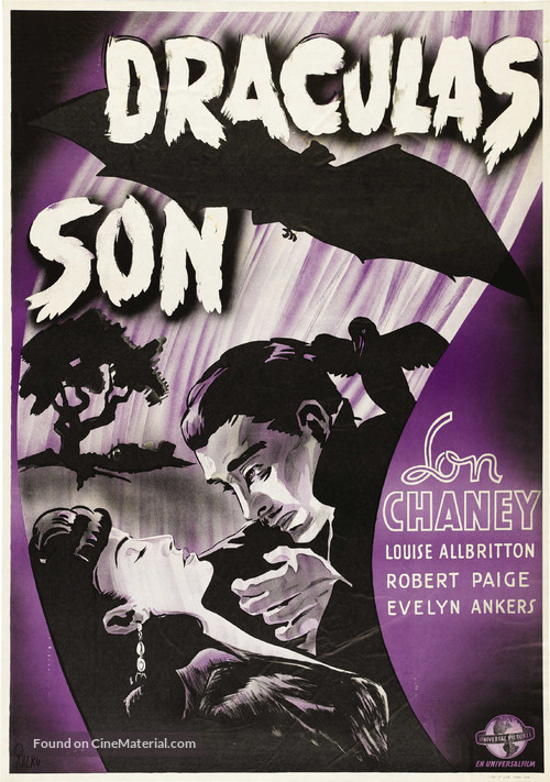 Son of Dracula - Swedish Movie Poster