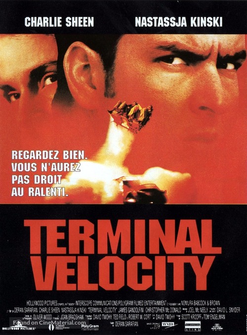 Terminal Velocity - French Movie Poster