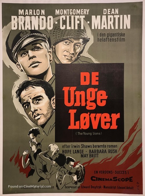 The Young Lions - Danish Movie Poster