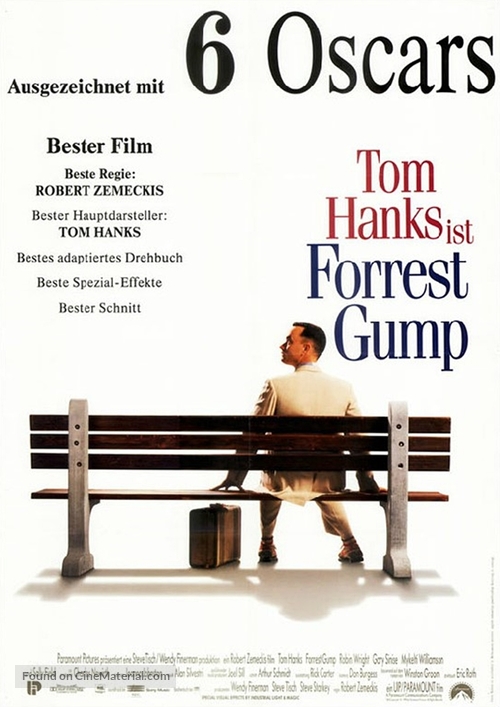 Forrest Gump - German Movie Poster