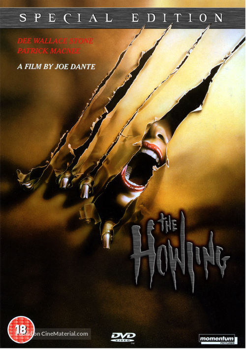 The Howling - British DVD movie cover