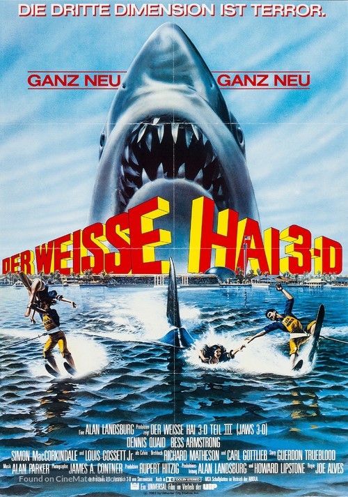 Jaws 3D - German Movie Poster