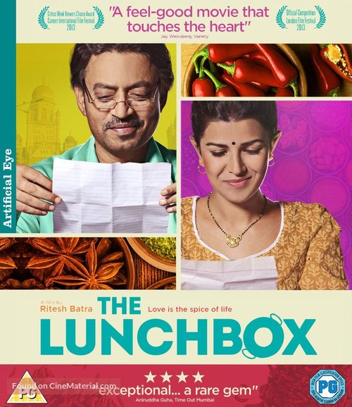 The Lunchbox - British Blu-Ray movie cover