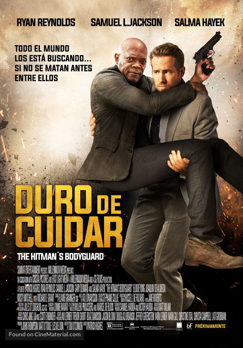 The Hitman&#039;s Bodyguard - Chilean Movie Poster