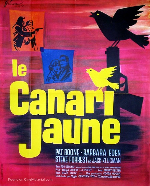 The Yellow Canary - French Movie Poster