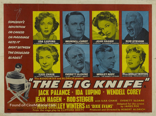 The Big Knife - British Movie Poster