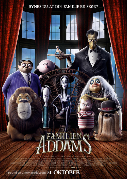 The Addams Family - Danish Movie Poster