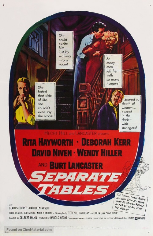 Separate Tables - Movie Poster