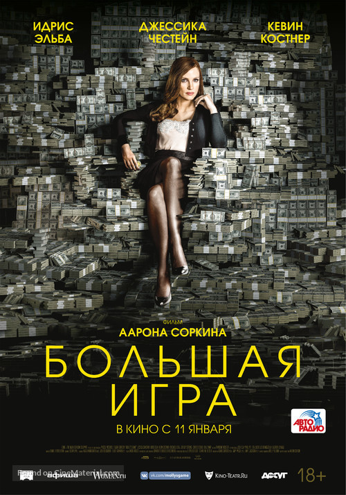 Molly&#039;s Game - Russian Movie Poster