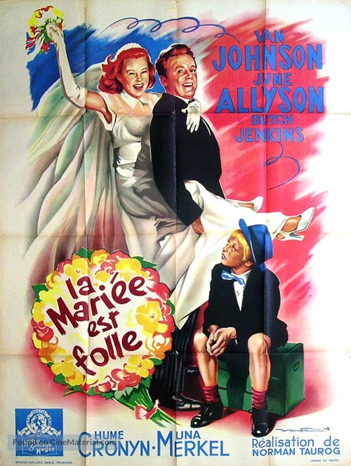 The Bride Goes Wild - French Movie Poster