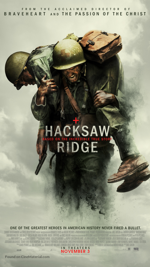 Hacksaw Ridge - Lebanese Movie Poster