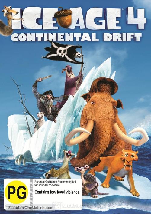 Ice Age: Continental Drift - New Zealand DVD movie cover