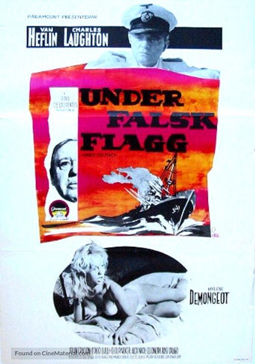 Sotto dieci bandiere - Swedish Movie Poster