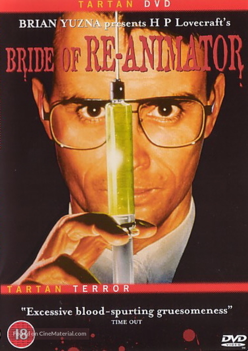 Bride of Re-Animator - British DVD movie cover