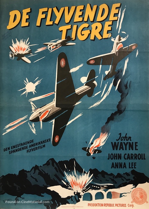 Flying Tigers - Danish Movie Poster