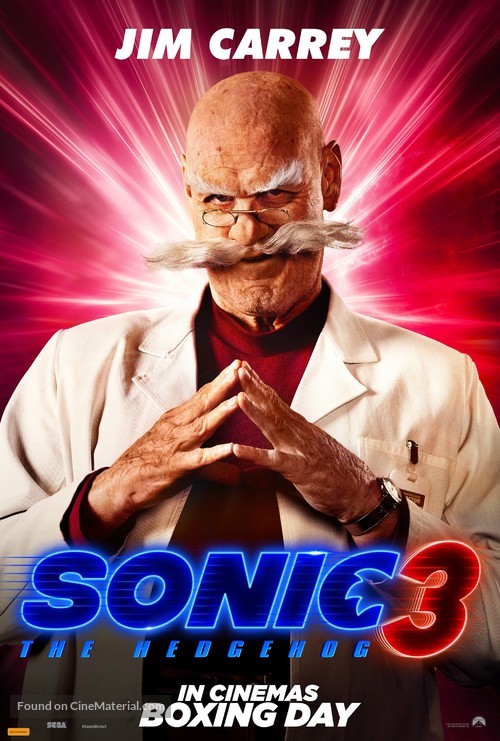 Sonic the Hedgehog 3 - Australian Movie Poster